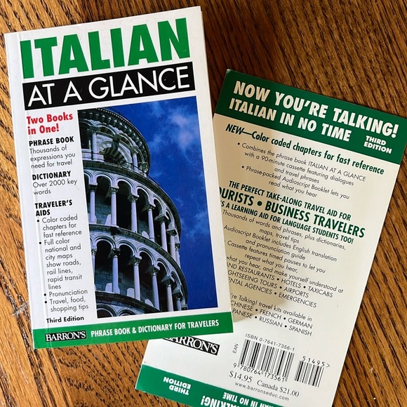 Barton’s ITALIAN AT A GLANCE phrase book and dictionary for travelers - Picture 9 of 9